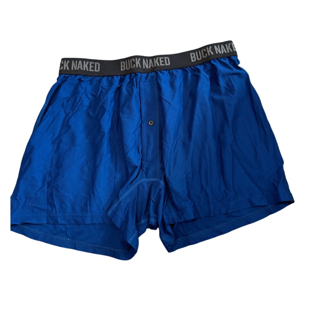 Duluth‎ Trading Co Men's Boxer Briefs Go Buck Naked Blue Size Medium